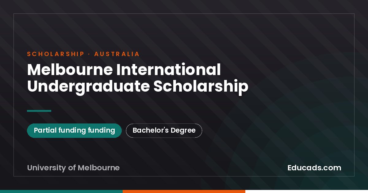 Melbourne International Undergraduate Scholarship scholarship