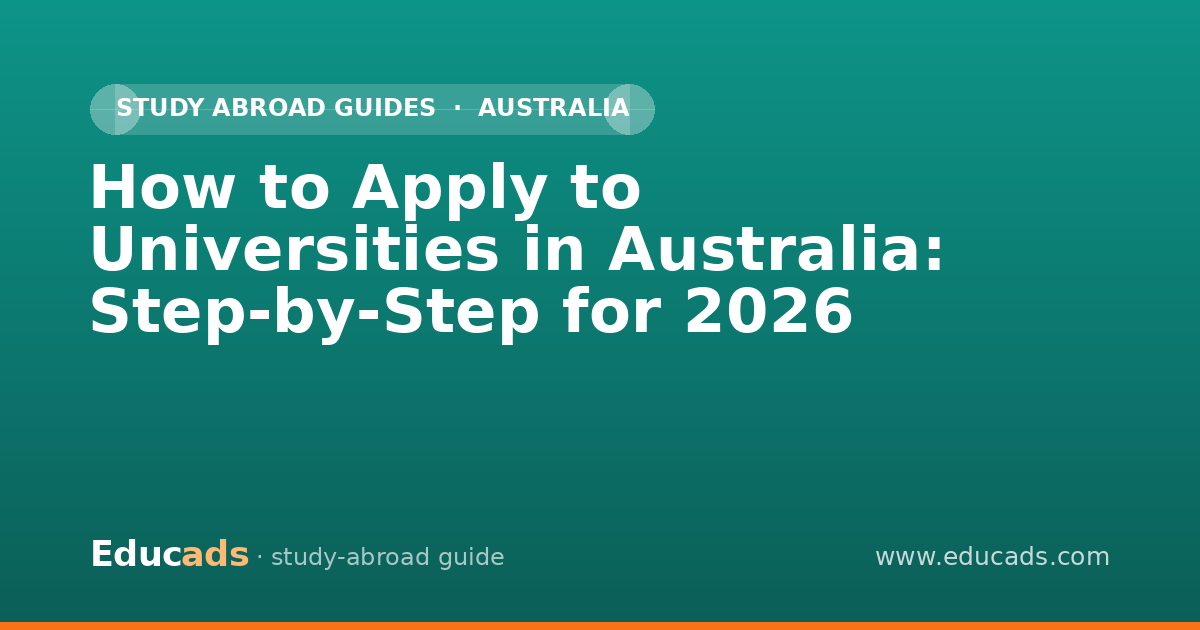 How to Apply to Universities in Australia: Step-by-Step for 2026