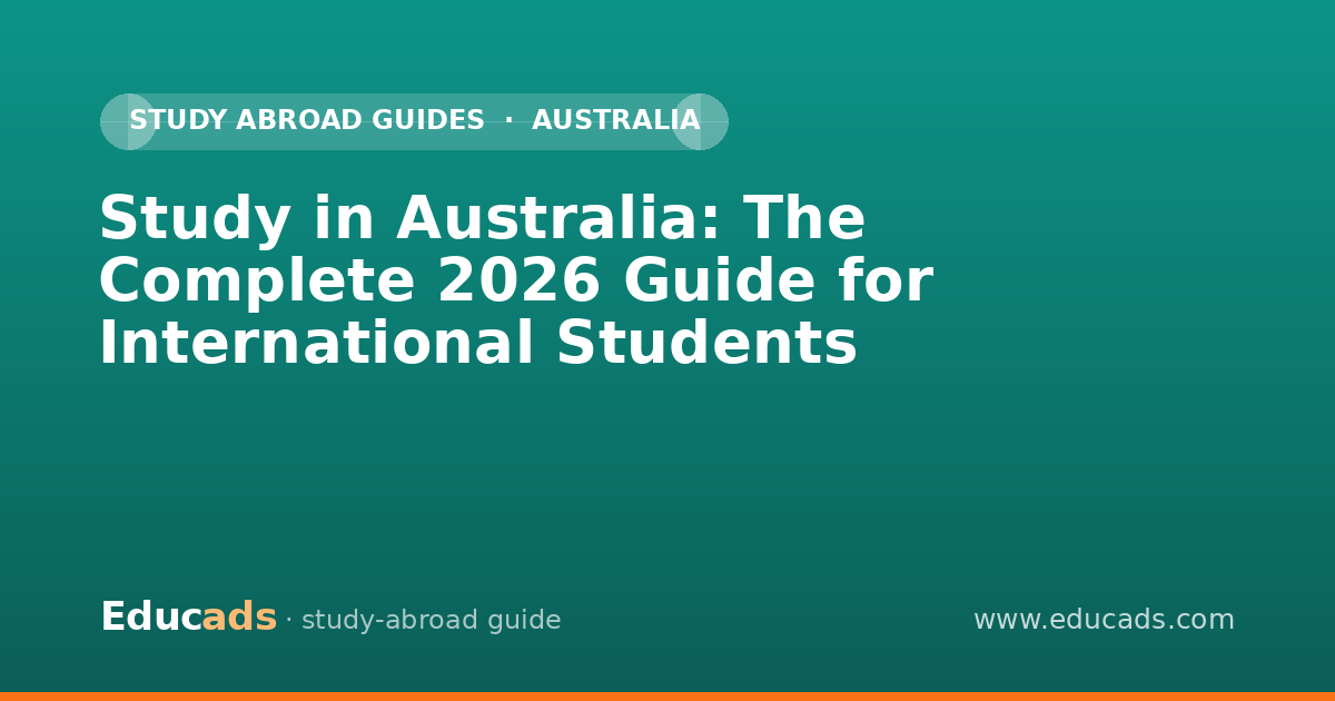 Study in Australia: The Complete 2026 Guide for International Students