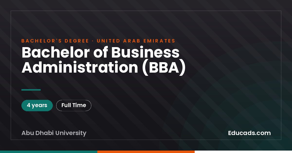 Bachelor of Business Administration (BBA)