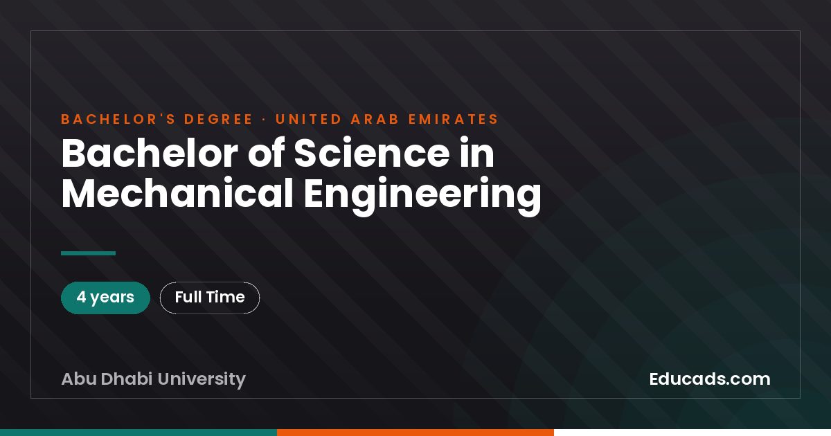Bachelor of Science in Mechanical Engineering