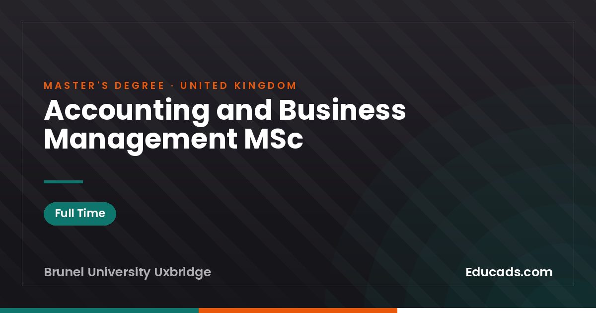 Accounting and Business Management MSc