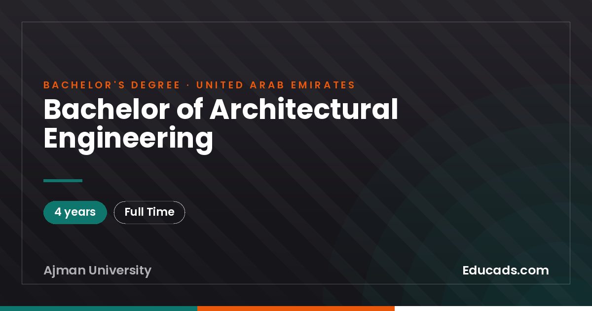 Bachelor of Architectural Engineering
