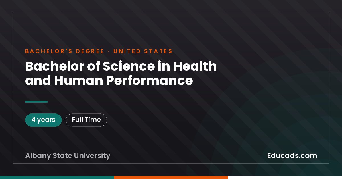 Bachelor of Science in Health and Human Performance