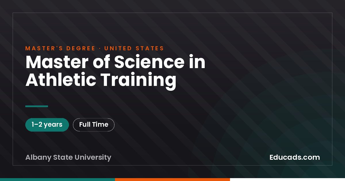 Master of Science in Athletic Training