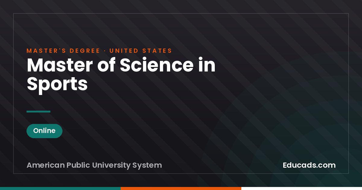 Master of Science in Sports