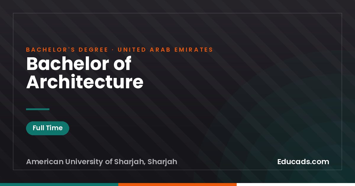 Bachelor of Architecture