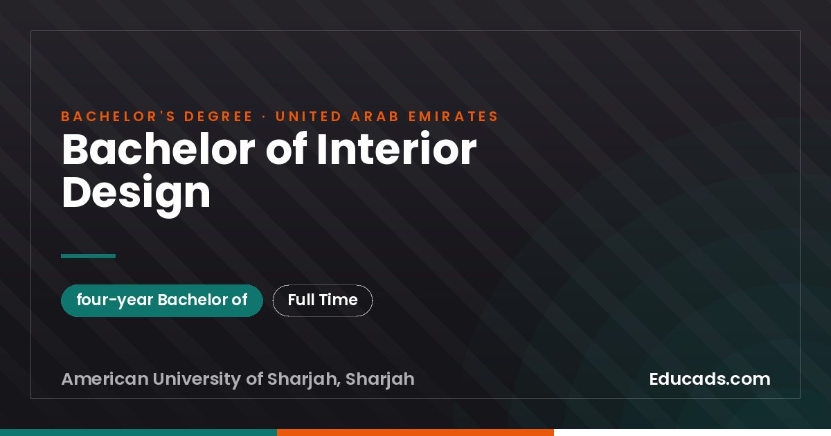 Bachelor of Interior Design