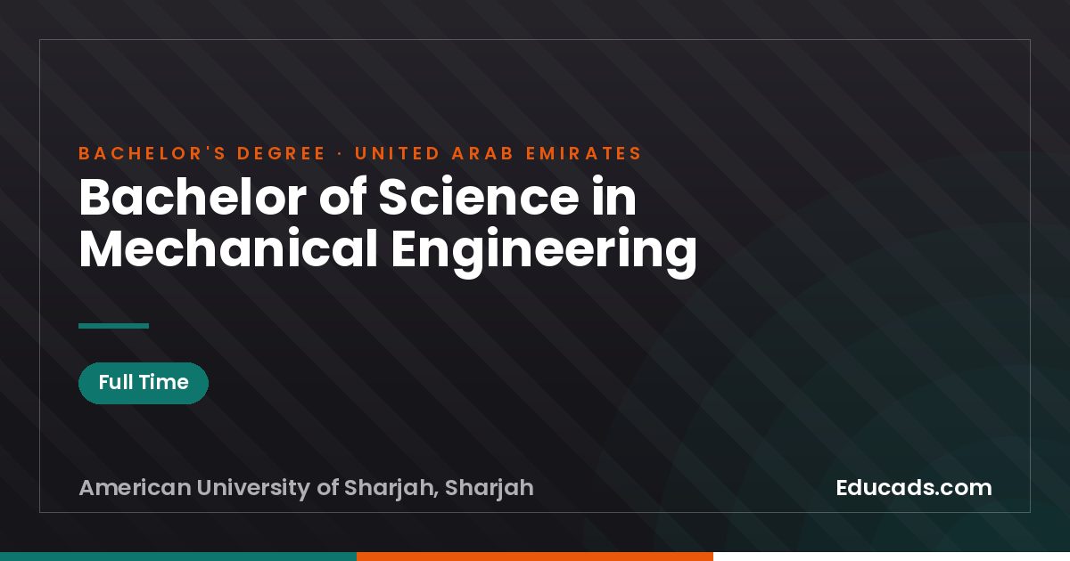 Bachelor of Science in Mechanical Engineering
