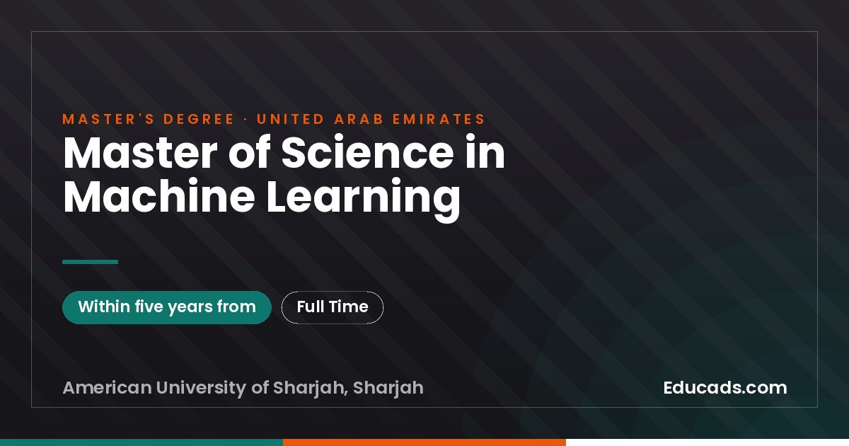 Master of Science in Machine Learning