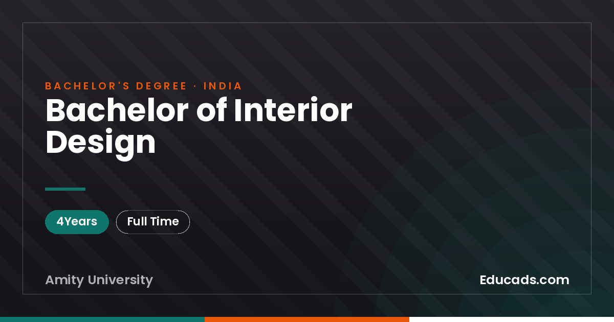 Bachelor of Interior Design