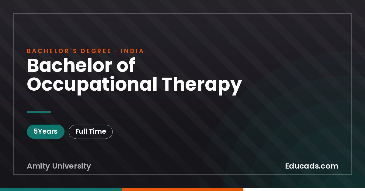 Bachelor of Occupational Therapy