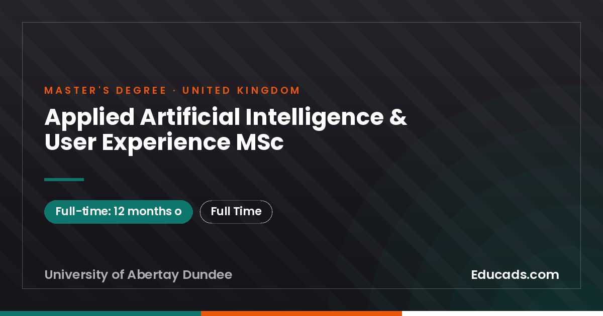 Applied Artificial Intelligence & User Experience MSc