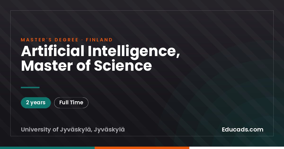 Artificial Intelligence, Master of Science