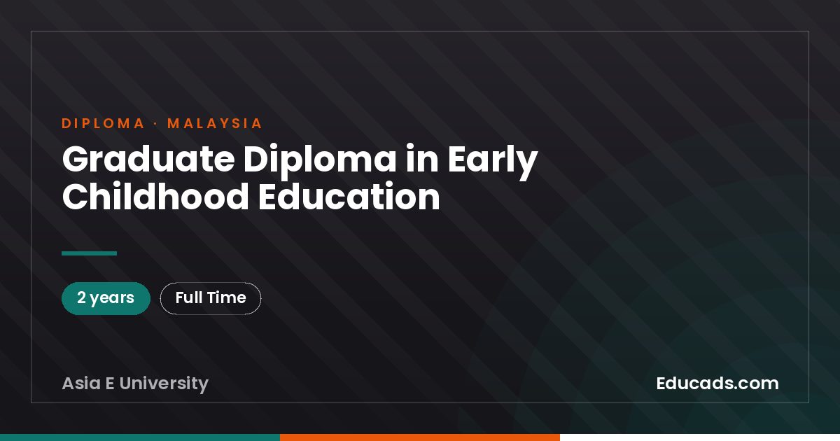 Graduate Diploma in Early Childhood Education