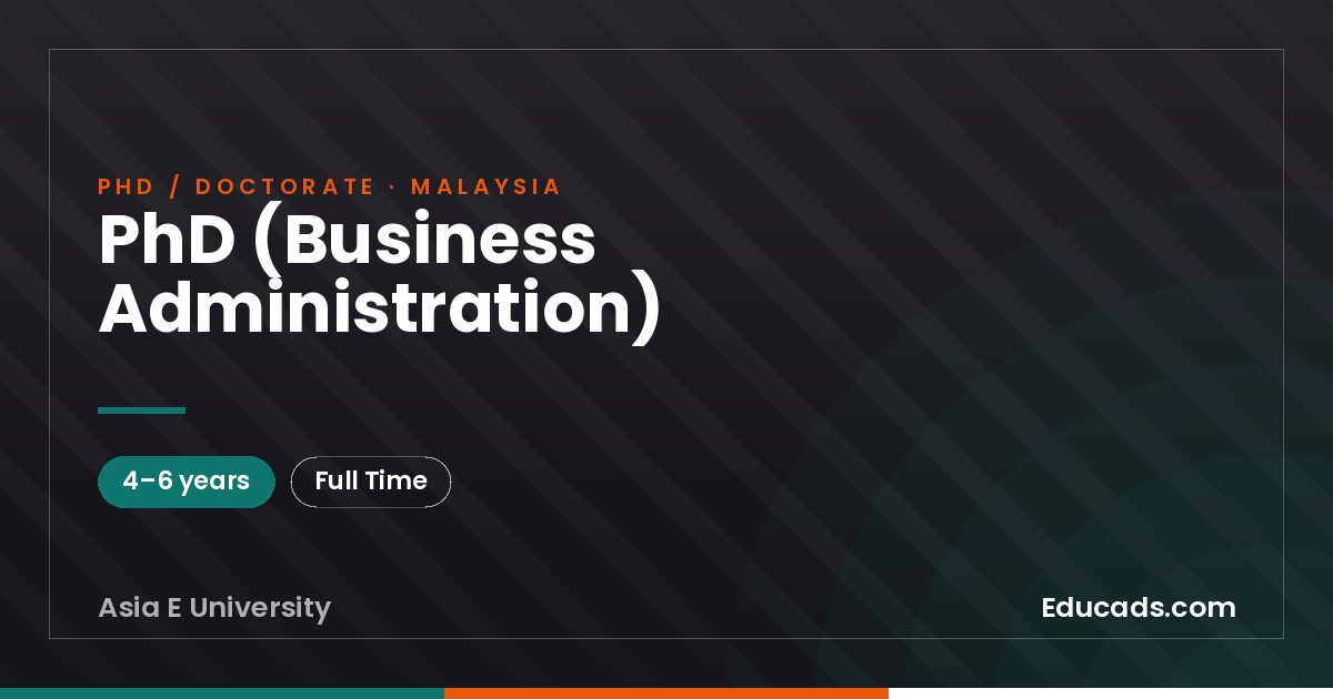 PhD (Business Administration)