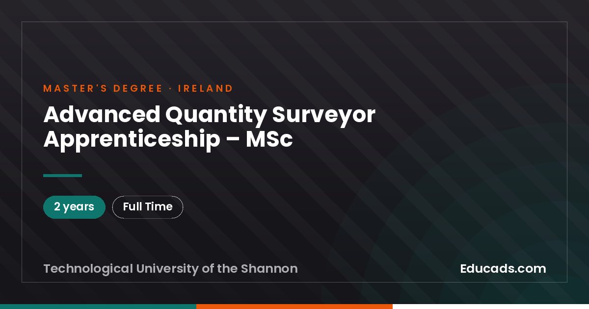 Advanced Quantity Surveyor Apprenticeship – MSc
