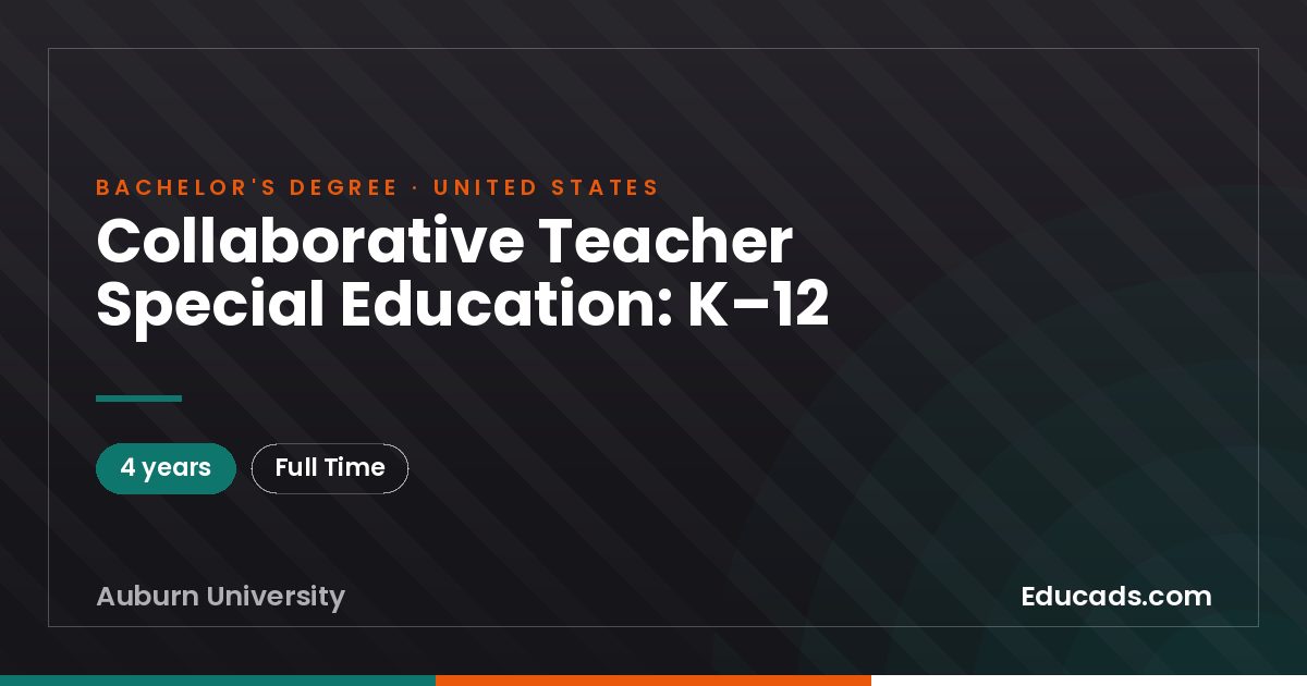Collaborative Teacher Special Education: K–12