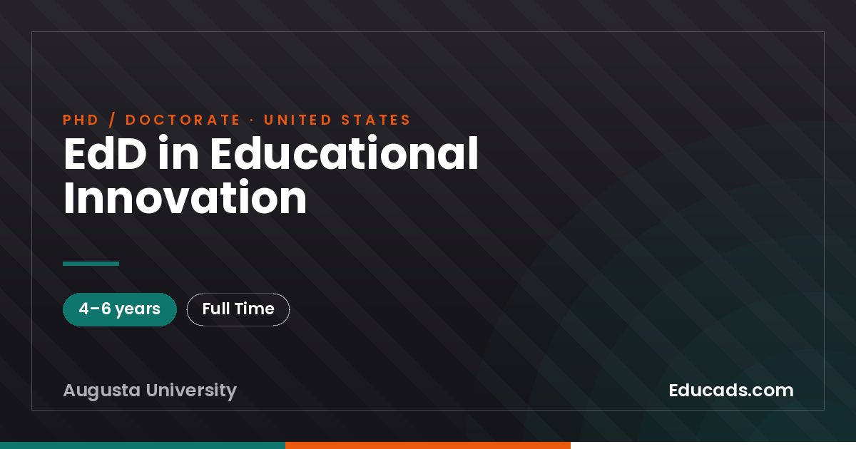 EdD in Educational Innovation