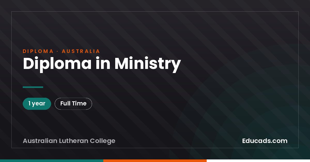 Diploma in Ministry
