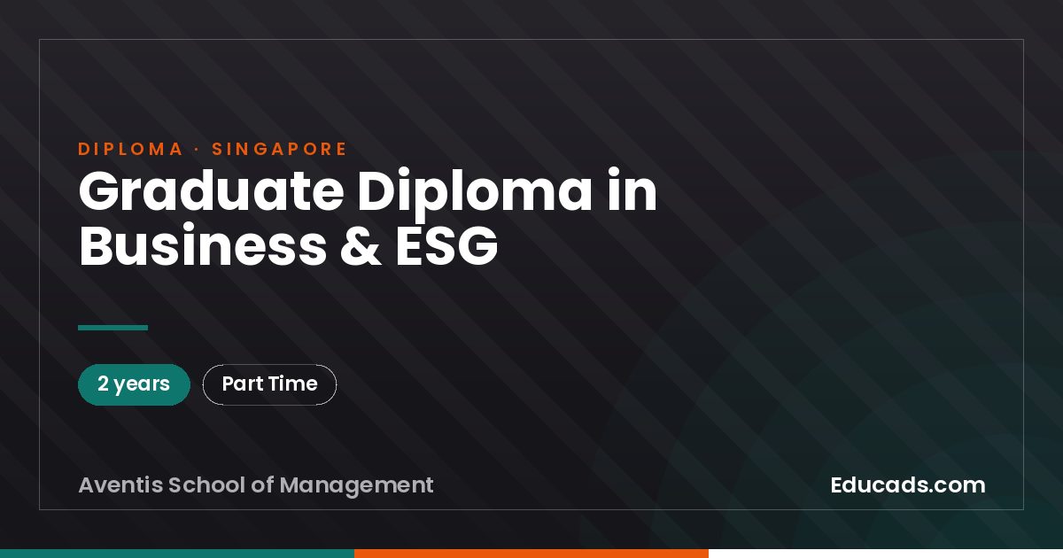 Graduate Diploma in Business & ESG