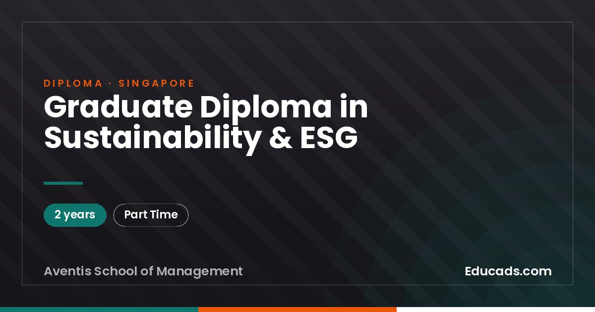 Graduate Diploma in Sustainability & ESG