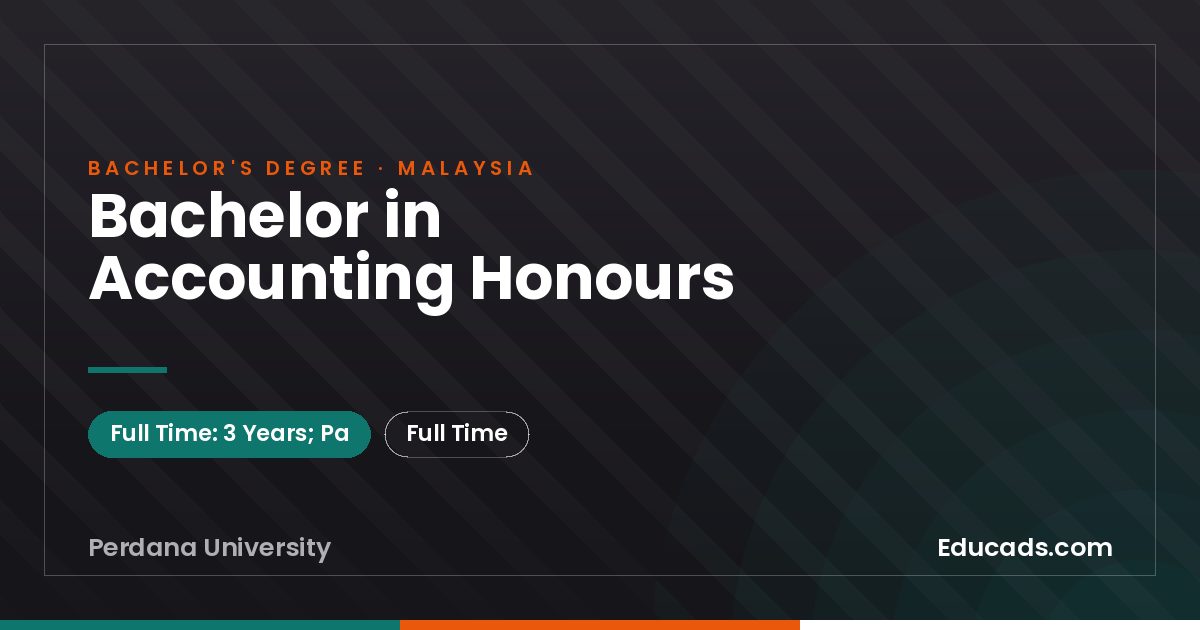 Bachelor in Accounting Honours