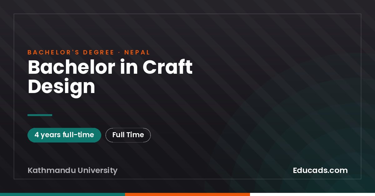 Bachelor in Craft Design