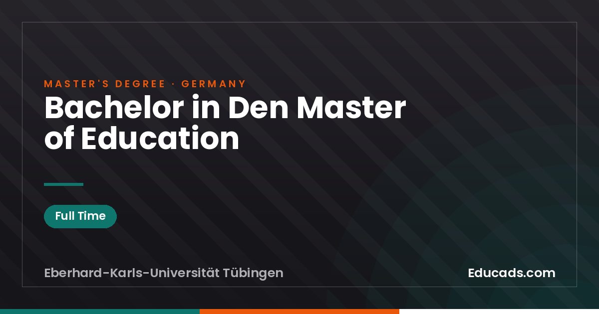 Bachelor in Den Master of Education