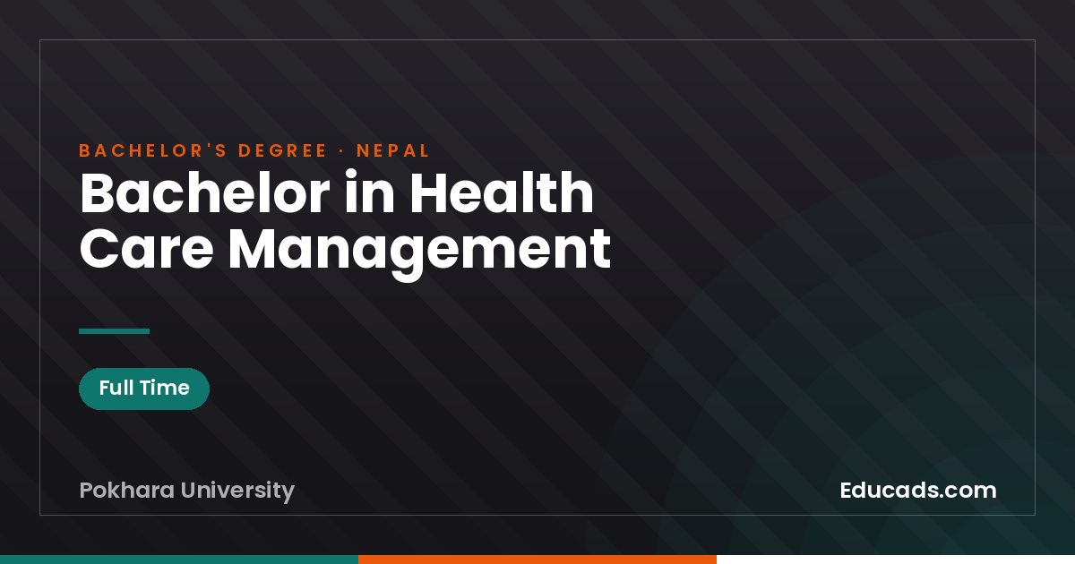 Bachelor in Health Care Management