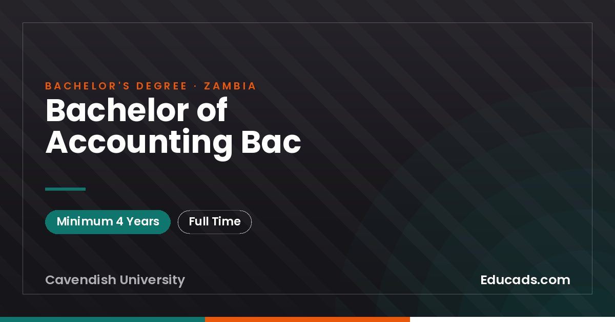 Bachelor of Accounting Bac