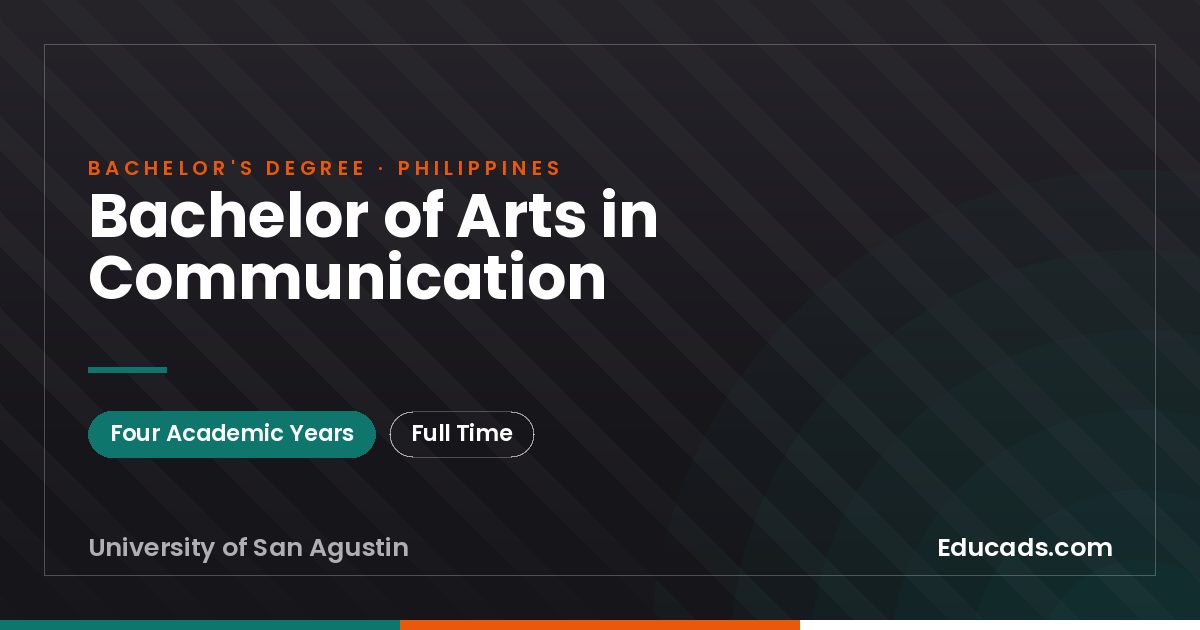 Bachelor of Arts in Communication