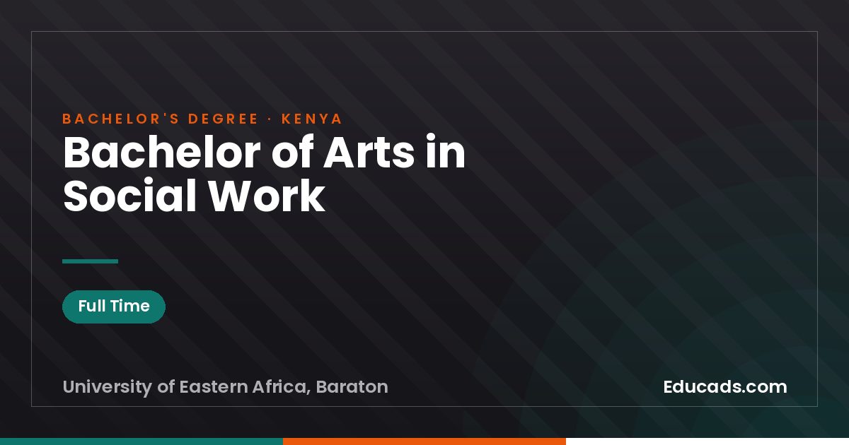 Bachelor of Arts in Social Work