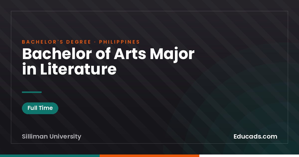 Bachelor of Arts Major in Literature