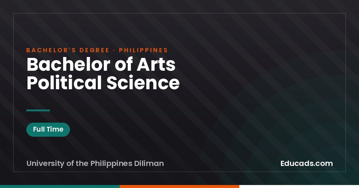 Bachelor of Arts Political Science