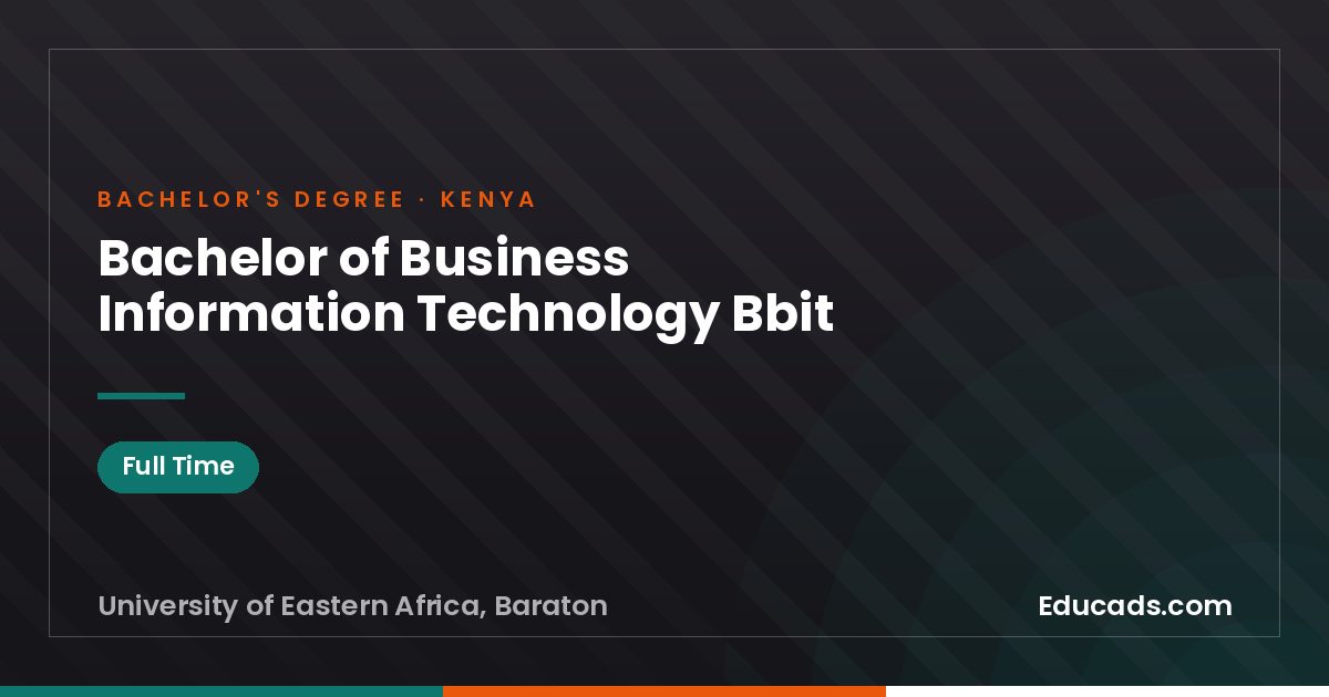 Bachelor of Business Information Technology Bbit