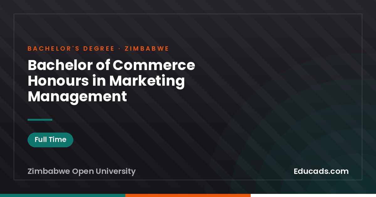 Bachelor of Commerce Honours in Marketing Management