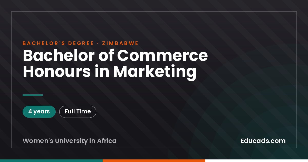 Bachelor of Commerce Honours in Marketing