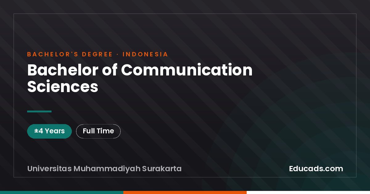 Bachelor of Communication Sciences