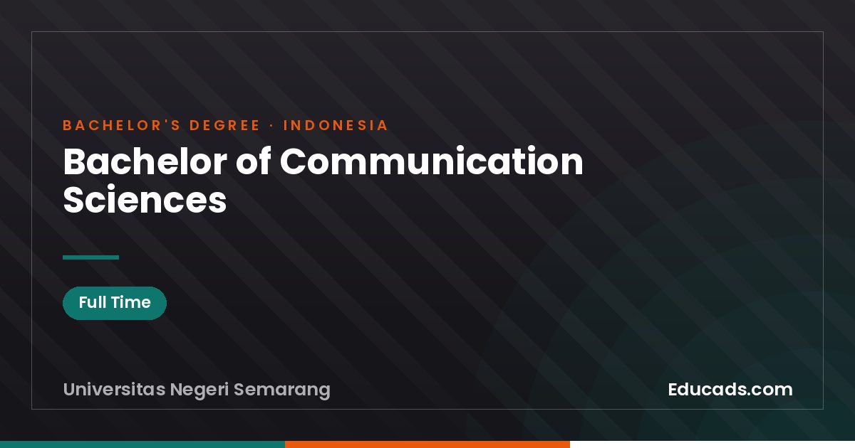 Bachelor of Communication Sciences