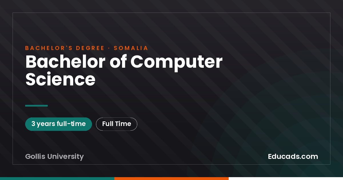 Bachelor of Computer Science