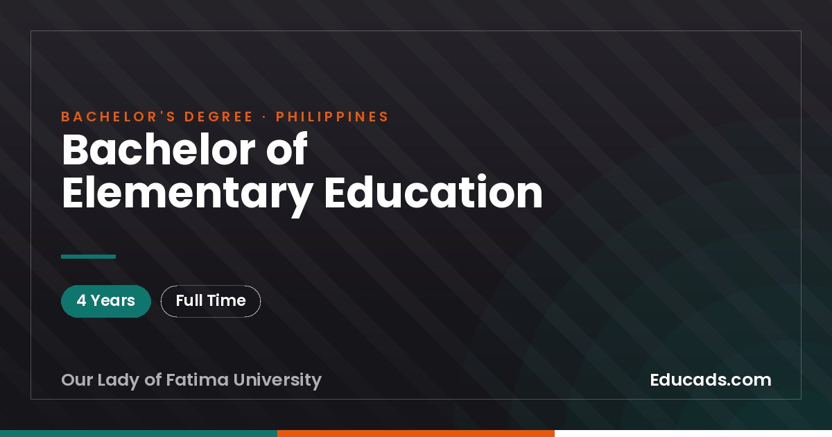 Bachelor of Elementary Education