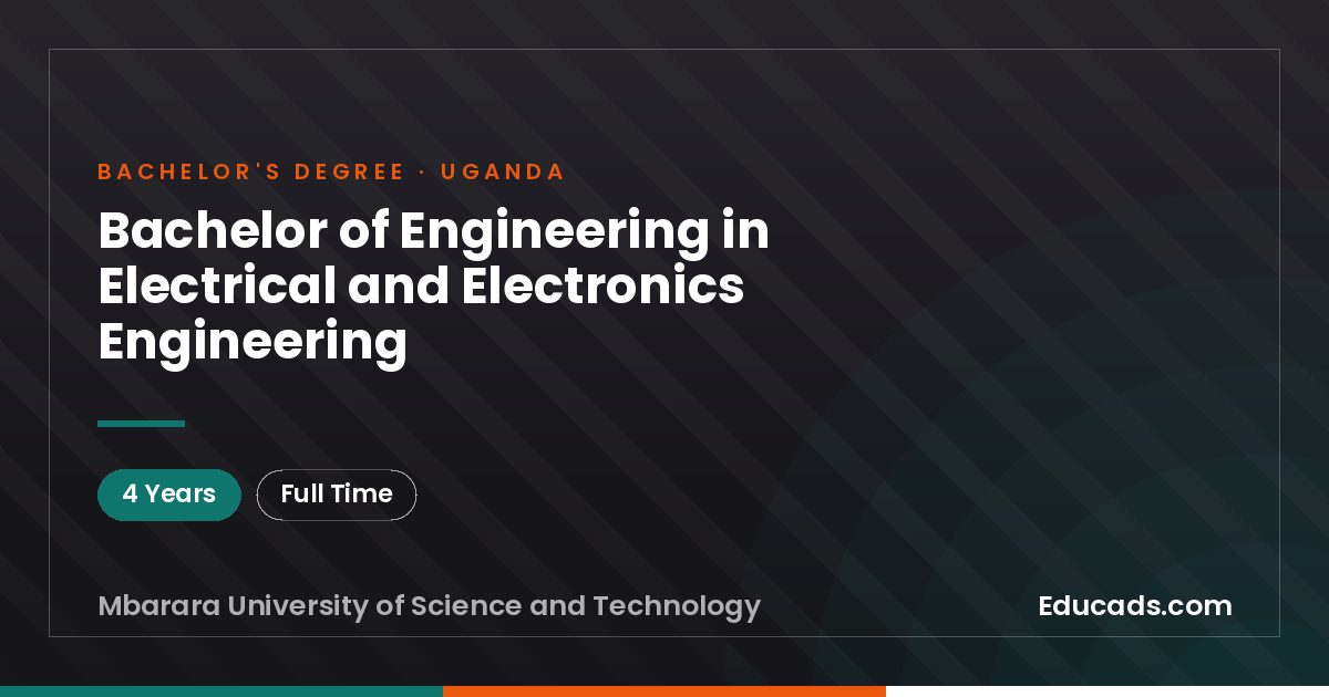 Bachelor of Engineering in Electrical and Electronics Engineering