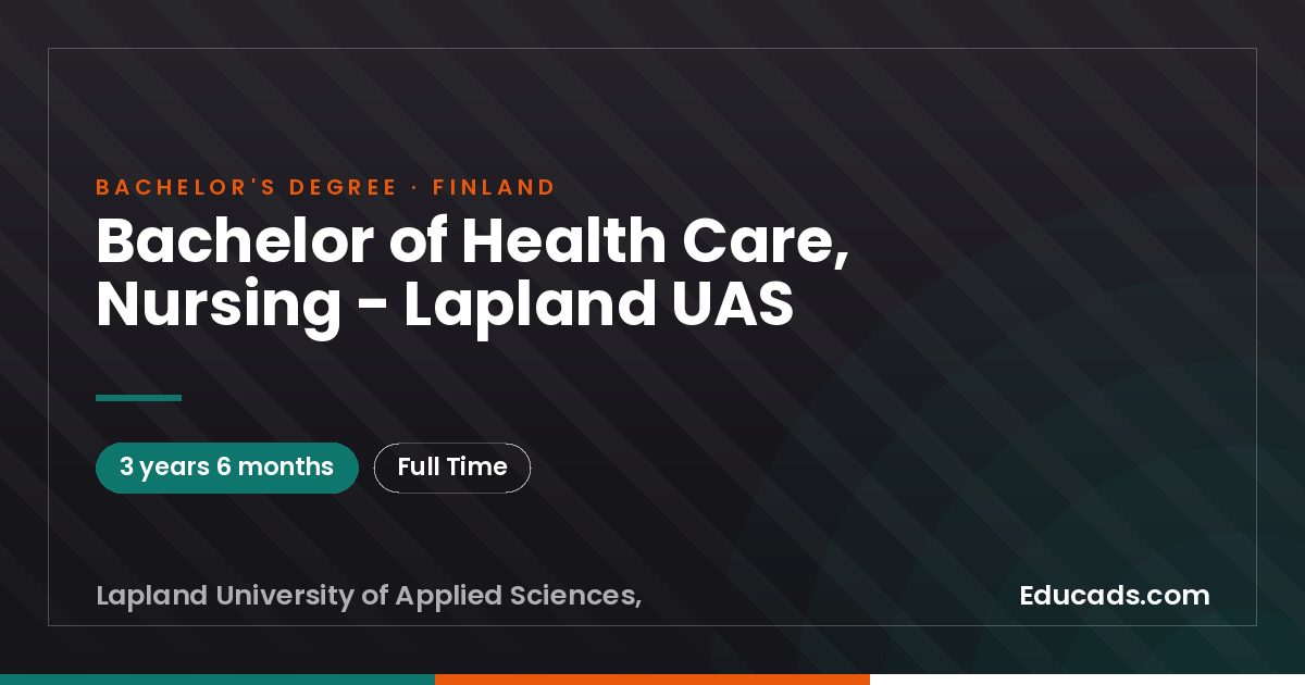 Bachelor of Health Care, Nursing - Lapland UAS