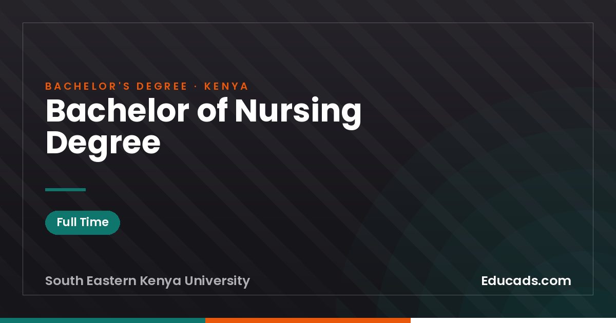 Bachelor of Nursing Degree