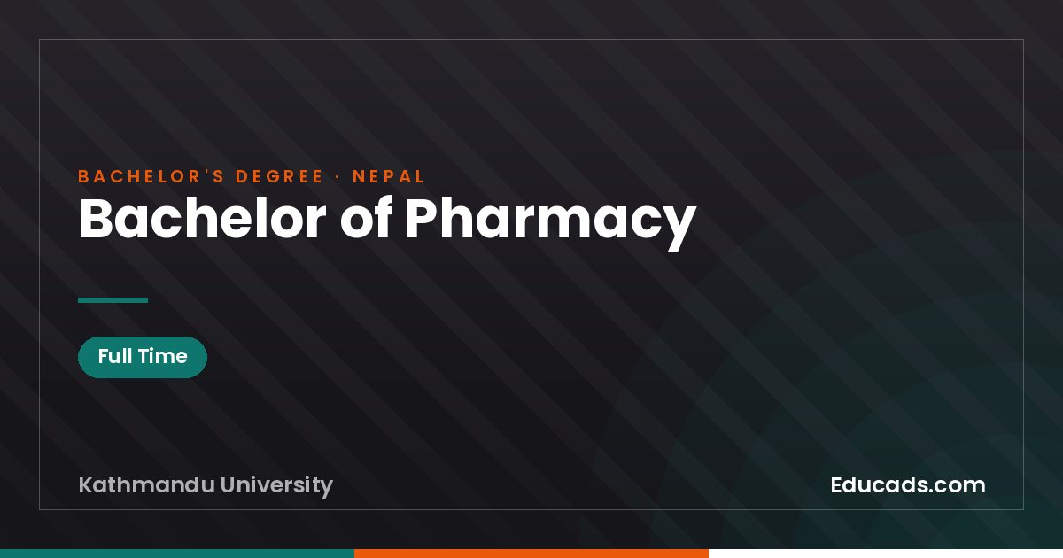 Bachelor of Pharmacy