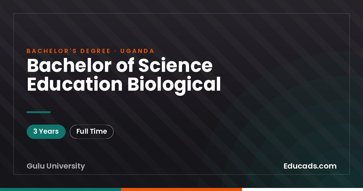Bachelor of Science Education Biological