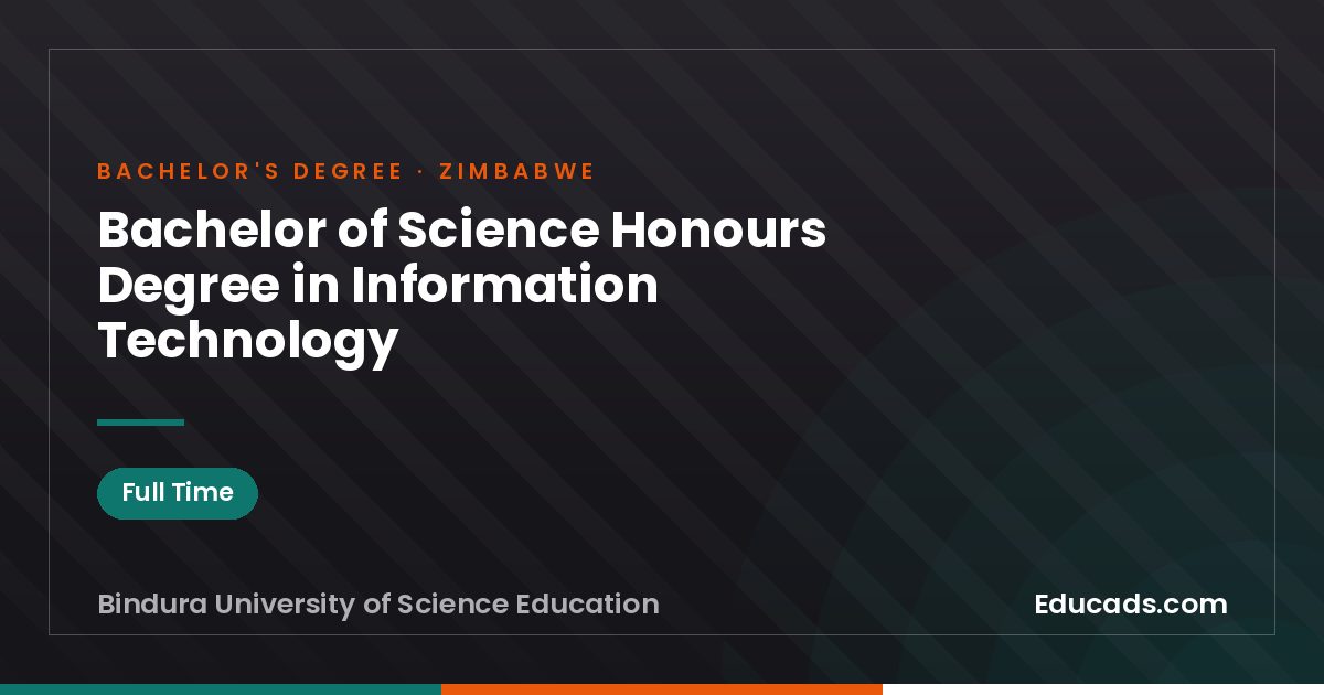 Bachelor of Science Honours Degree in Information Technology