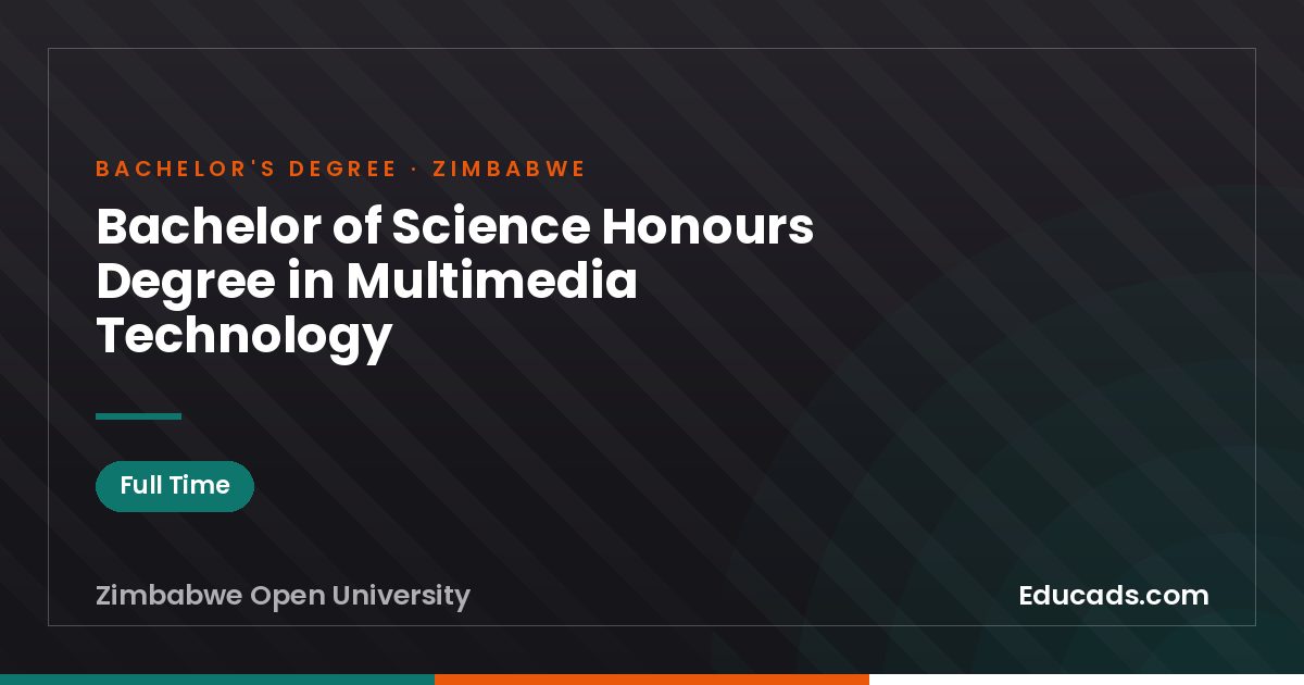 Bachelor of Science Honours Degree in Multimedia Technology