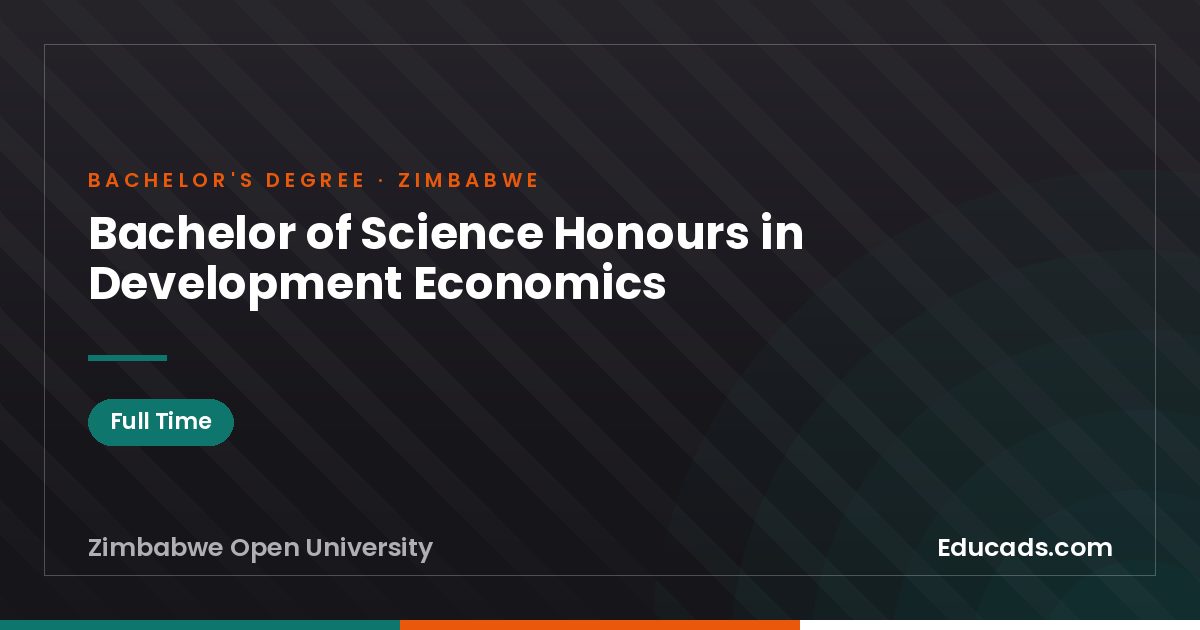 Bachelor of Science Honours in Development Economics